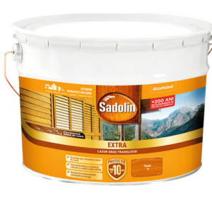 Lazura pentru lemn Sadolin extra teak 10L