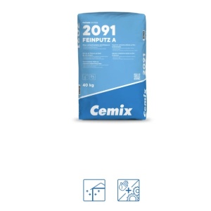Mortar tinci pentru tencuieli fine de exterior gri 40kg/sac 2091 Feinputz A Cemix