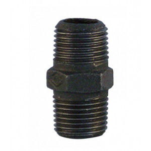 Niplu negru 3/4" filet exterior exterior