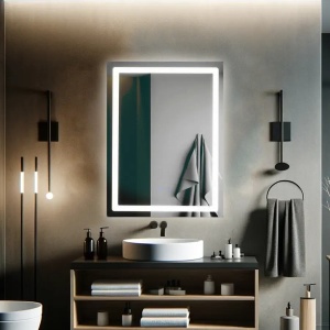 Oglinda dreptunghiulara Smart cu touch si dezaburire 60x80cm - Img 1