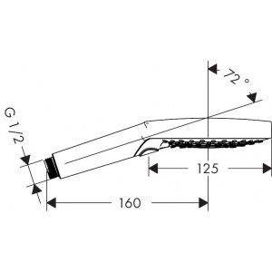 Para de dus Raindance 26530990, 1/2'', 3 functii, 125 mm, lucios, auriu Hansgrohe - Img 3