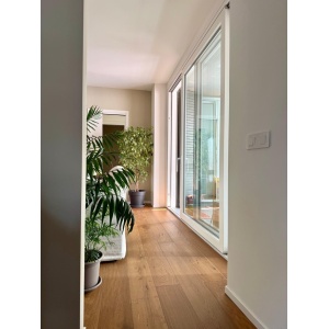 Parchet dublustratificat Ecowood Smoked Oak, producție Italia, 14x190x1900mm 2.888mp/cut Milano Parquet - Img 2