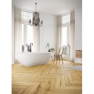 Pardoseala SPC 6 mm Honey Oak, P7001 herringbone-1.75mp/pac, The Floor - Img 3
