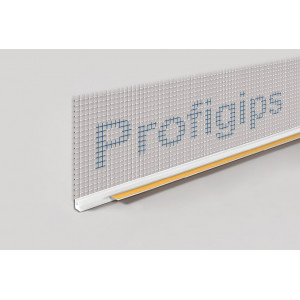 Profil PVC cu plasa si banda pentru etansare ferestre alb 6mm 2.5ml Profigips