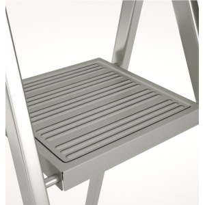 Scara aluminiu 1x7 trepte late cu urcare pe o parte 917 Alverosal - Img 3