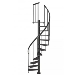 Scara de interior in spirala antracit 120cm Calgary Dolle