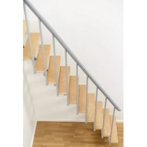 Scara mini modulara gri perlat cu urcare dreapta Dallas Dolle