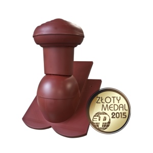 Set aerisire PVC tip solzi rosu caramiziu Univent