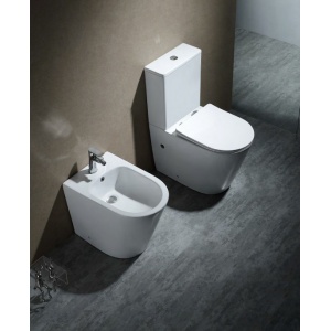 Vas WC BTW Rimless cu rezervor si capac Soft Close, alb, Beauty, Anahita - Img 3