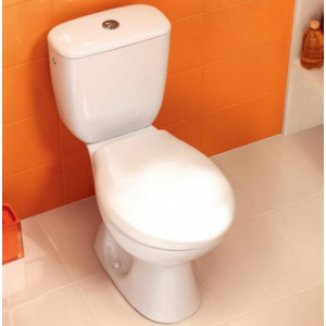 Vas WC cu rezervor și capac, 64,5 x 36,5 x 75 cm, alb, President P010 K08-028-EX3, Cersanit