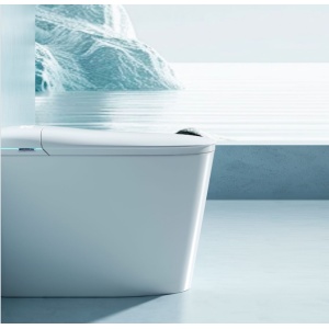 Vas WC stativ Smart, alb, multifunctional, cu bideu incorporat, Rimless, capac Soft Close, Anahita - Img 10
