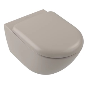 Vas WC suspendat Antao CeramicPlus, 56 x 37 x 35,5 cm, Almond, Villeroy&Boch