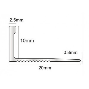 Bagheta Lineco dreapta din aluminiu EMA lungime 2.5m - Img 3