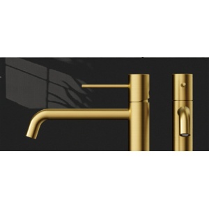 Baterie lavoar inalta Slimmer Himark, gold periat, Cold Start, 32,2 cm - Img 3