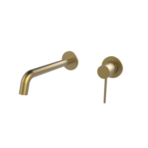 Baterie lavoar ingropata Cold Start Slimmer Himark, gold periat, pipa 20.3 cm, corp incastrat inclus