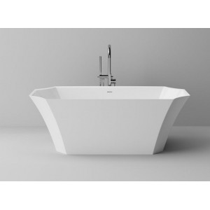 Cada freestanding NOVARA cu preaplin integrat ventil click-clack inclus MRM601144171103 Cast Marble - Img 2
