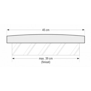 Capac interval gard - Royal smoke 50x45x5 cm - Img 4