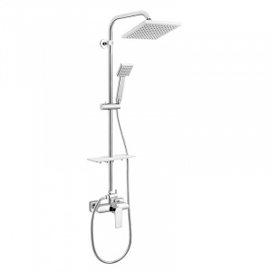 Coloana dus Algeo Square, cu baterie, crom NP74-BAQ7U Ferro - Img 1