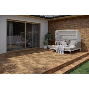 Faianta elevatie ARTEON OCHRA interior/exterior, bej-maro mat, tip caramida 6.6X24.5cm  - Img 3