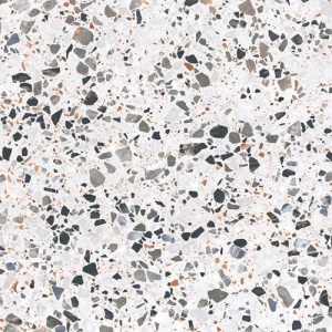 Gresie Terrazzo Veneto White 6539 60x60cm Kai, tip ciment, portelanata, rectificata, interior, alb, Kai - Img 4