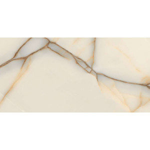 Gresie Zed Onyx Beige , tip onyx, portelanata, rectificata, interior-exterior, crem lucioas 60X120 India