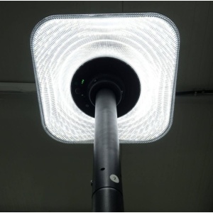 Lampa LED solara cu temperatura de culoare ajustabila, senzor, telecomanda si stalp 2.5m - Img 7