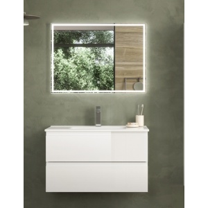 Mobilier cu lavoar Viena alb 80cm Coycama