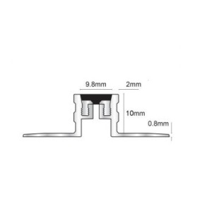 Profil de dilatatie negru din aluminiu MSA 16 2.5ML/BUC - Img 2