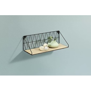 Raft de perete negru Diamond Dolle