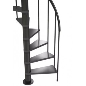 Scara de interior in spirala antracit 120cm Calgary Dolle