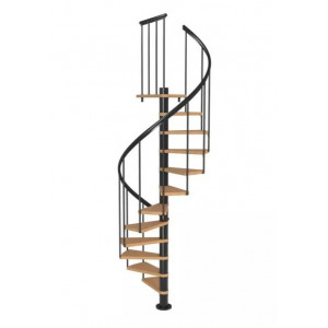 Scara de interior in spirala lemn natur 120cm Calgary Dolle