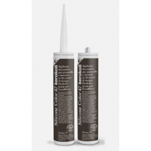 Silicon sanitar Negru 47 310ml SILICONE COLOR KERAKOLL
