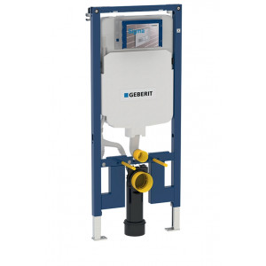 Sistem de instalare SLIM DUOFIX SIGMA adancime 8cm pentru vas wc suspendat Geberit - Img 1