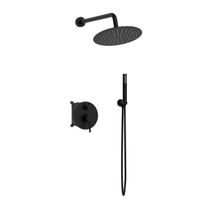 Sistem dus ingropat Slimmer Himark, 2 functii, negru mat