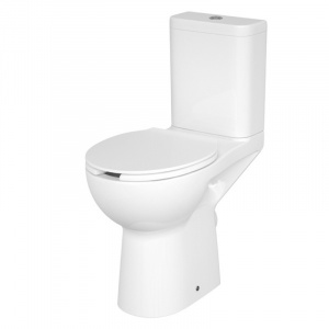 Vas WC cu rezervor pentru persoane cu dizabilități, 67,5 x 37,5 x 86,5 cm, alb, K11-0221 Etiuda, Cersanit - Img 1