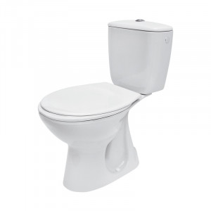 Vas WC cu rezervor și capac inclus, evacuare verticală, 36,5 x 64,5 x 75 cm, alb, President K08-029-EX1, Cersanit - Img 3