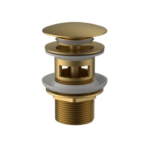 Ventil click-clack Slimmer Himark, brushed gold, cu preaplin