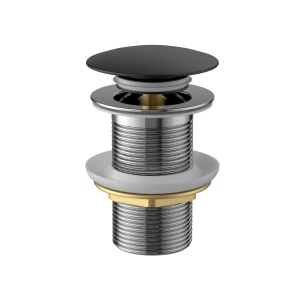 Ventil click-clack Slimmer Himark, negru mat, fara preaplin