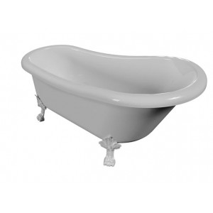 Cada freestanding RETRO EverHard fara preaplin ventil click-clack crom picioare albe CEN169.082.047.1-7.0.3.0.0 Vayer - Img 2