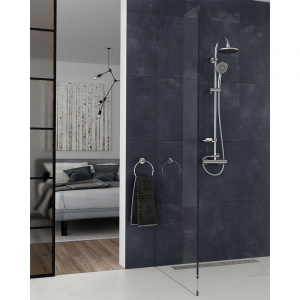 Coloana dus Trinity dus fix para de dus si baterie termostatata crom Ferro - Img 2