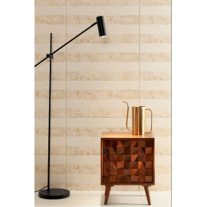 Decor CREDO LINES 30.8x60.8cm, interior, baie-bucatarie, bej-auriu mat, Tubadzin - Img 2