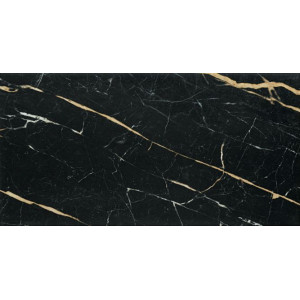 Faianta FLORIS BLACK, baie/bucatarie, interior, negru mat, tip marmura 30.8x60.8cm