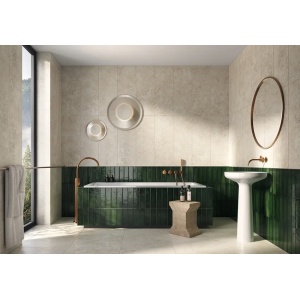 Faianta PURE STONE STR, baie/bucatarie, interior, bej, tip travertin 32.8x89.8cm - Img 2