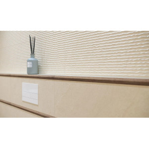 Faianta SUNLIGHT SAND DARK CREMA B STR, baie/bucatarie, interior, bej inchis mat, tip travertin 30x60cm - Img 2