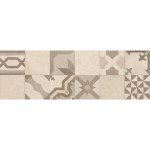 Faianta WORK BEIGE DECORO VANTAGE M13D 30X90cm, interior, baie-bucatarie, bej mat, Tubadzin