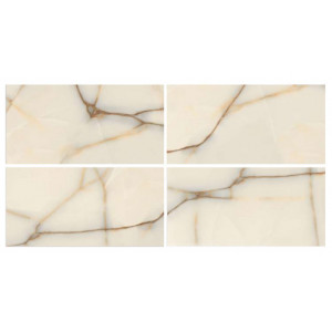 Gresie Zed Onyx Beige portelanata, rectificata, interior-exterior, tip onyx crem lucioasa 60X120 India - Img 2