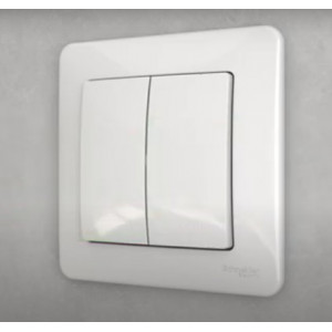 Intrerupator dublu 10AX Sedna Design SDD111105 Schneider - Img 1