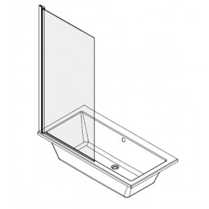 Paravan de cada pivotant dintr-o bucata 80x140 cm Mediterraneo P01BS01 - Img 3