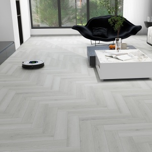Pardoseala tip parchet SPC Herringbone ENNIKA ALPINE ASH, 6.5 mm, 33, 1.112mp/pac placa A/B - Img 2