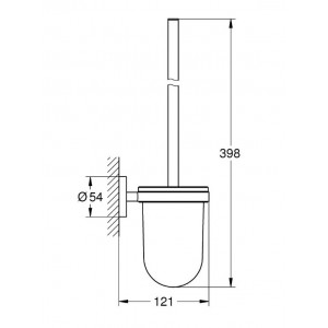 Perie wc ESSENTIALS 40374001 Grohe - Img 2